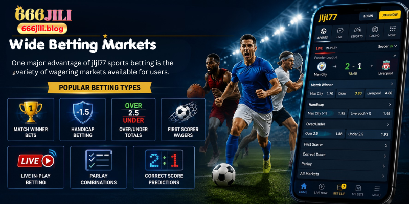 One major advantage of jljl77 sports betting is the variety of wagering markets available for users.